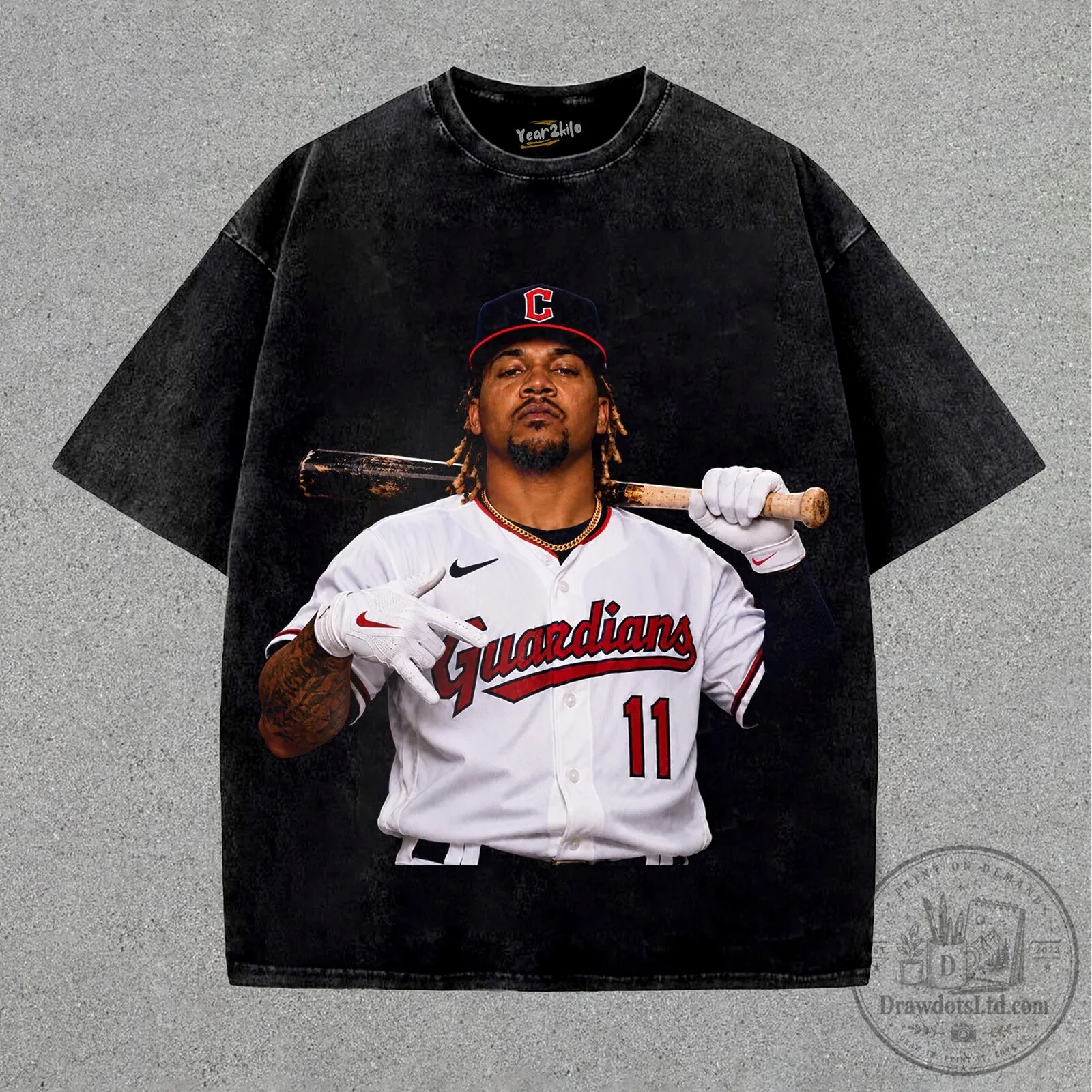 Jose Ramirez Cleveland Guardians Baseball Player Graphic T-Shirt