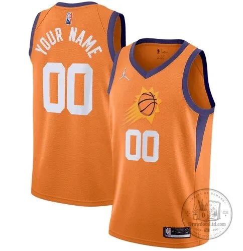 Phoenix Suns Statement Edition Custom Orange Basketball Jersey