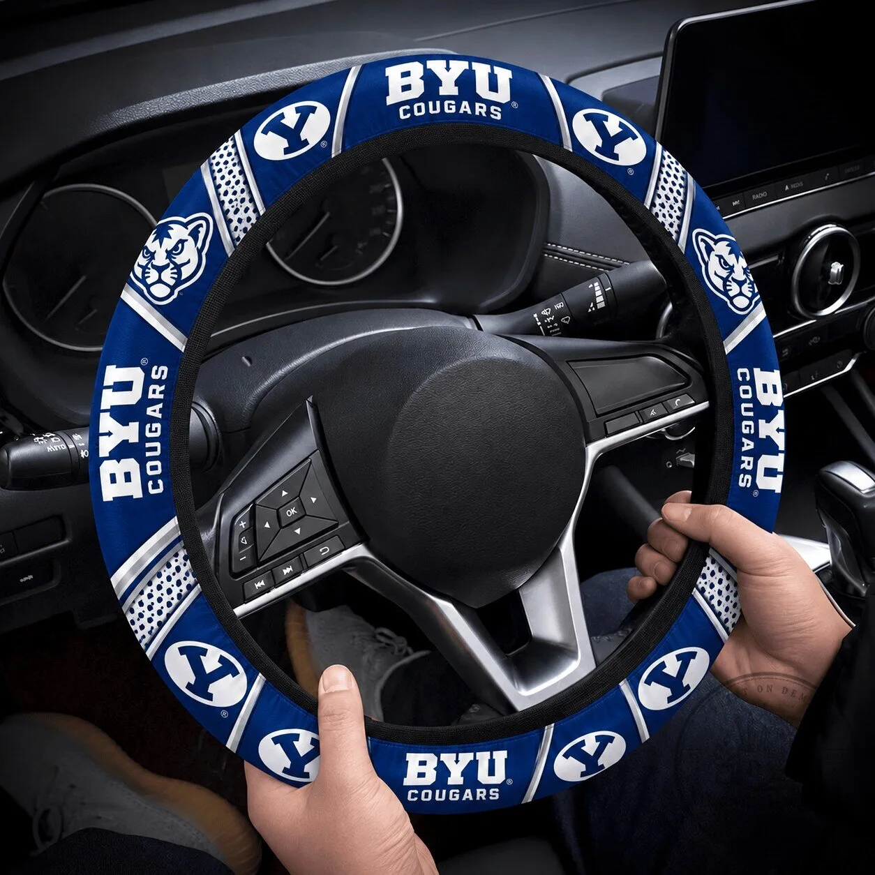 BYU Cougars Car Steering Wheel Cover
