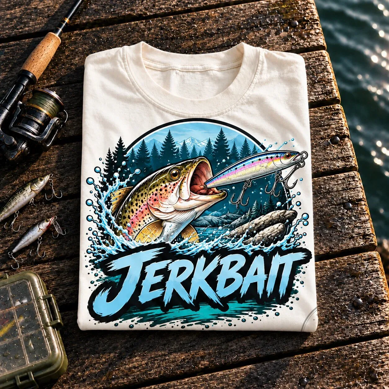 Jerkbait Fishing Lure Rainbow Trout T-Shirt