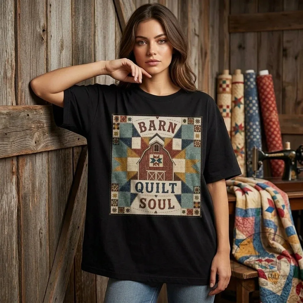 Barn Quilt Soul Rustic Farmhouse Graphic T-Shirt