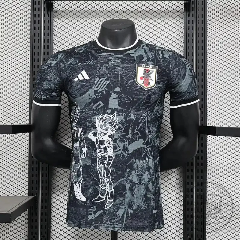 Dragon Ball Z Japan National Football Team Black Soccer Jersey