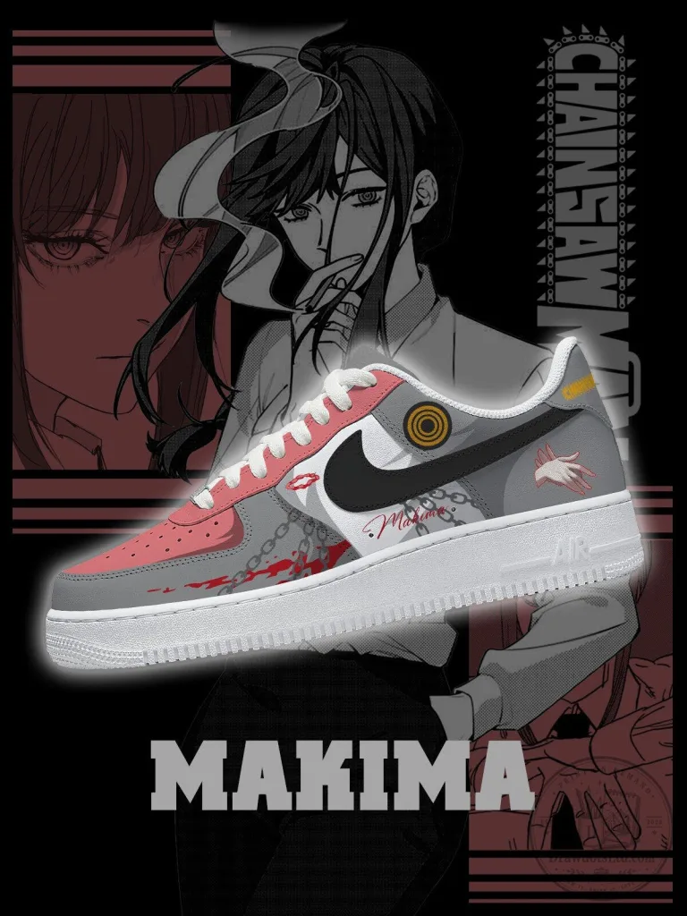 Makima Chainsaw Man Anime Custom Sneakers