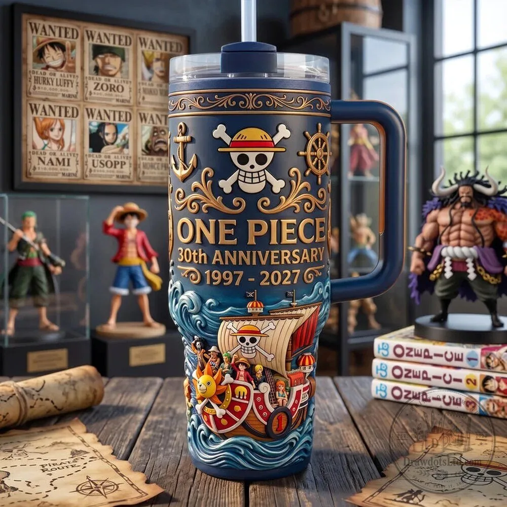 One Piece 30th Anniversary 1997-2027 Straw Hat Pirates Tumbler