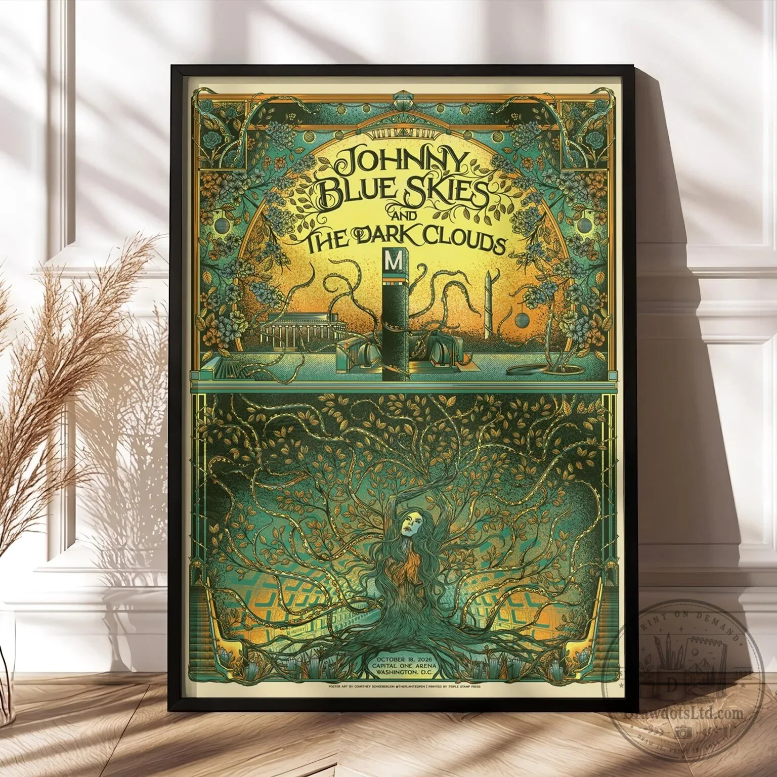 Washington DC 2026 Concert Poster for Johnny Blue Skies & The Dark Clouds