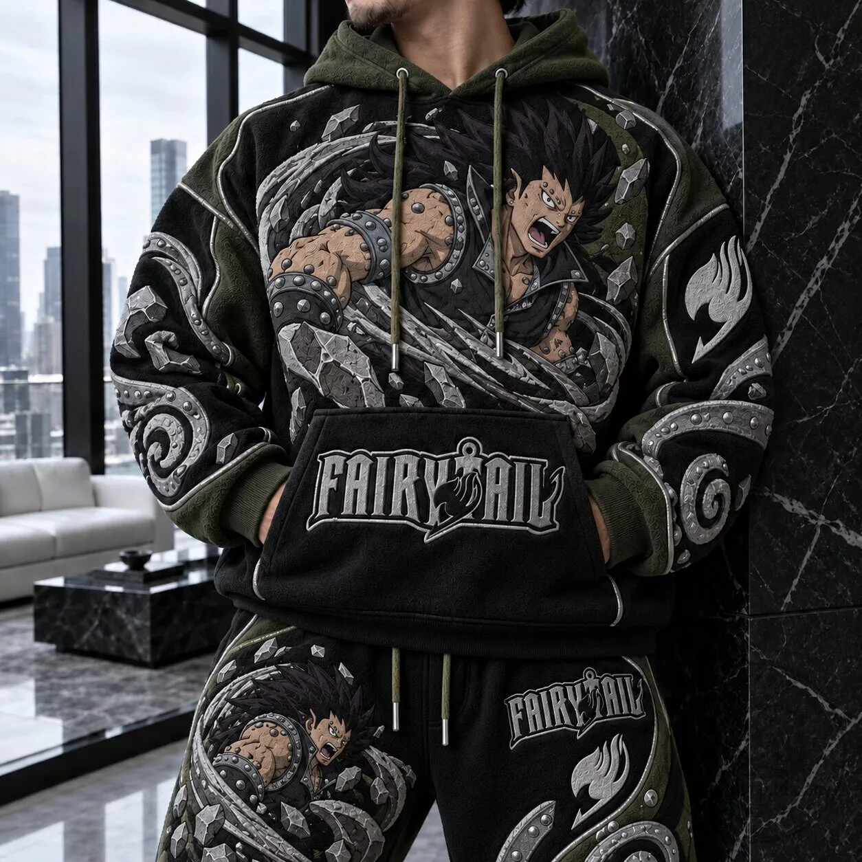 Fairy Tail Gajeel Redfox Anime Character Graphic Hoodie